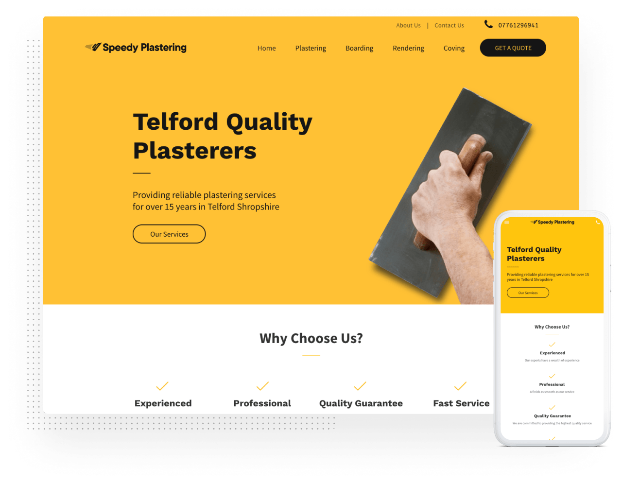 speedy plastering procredible website design