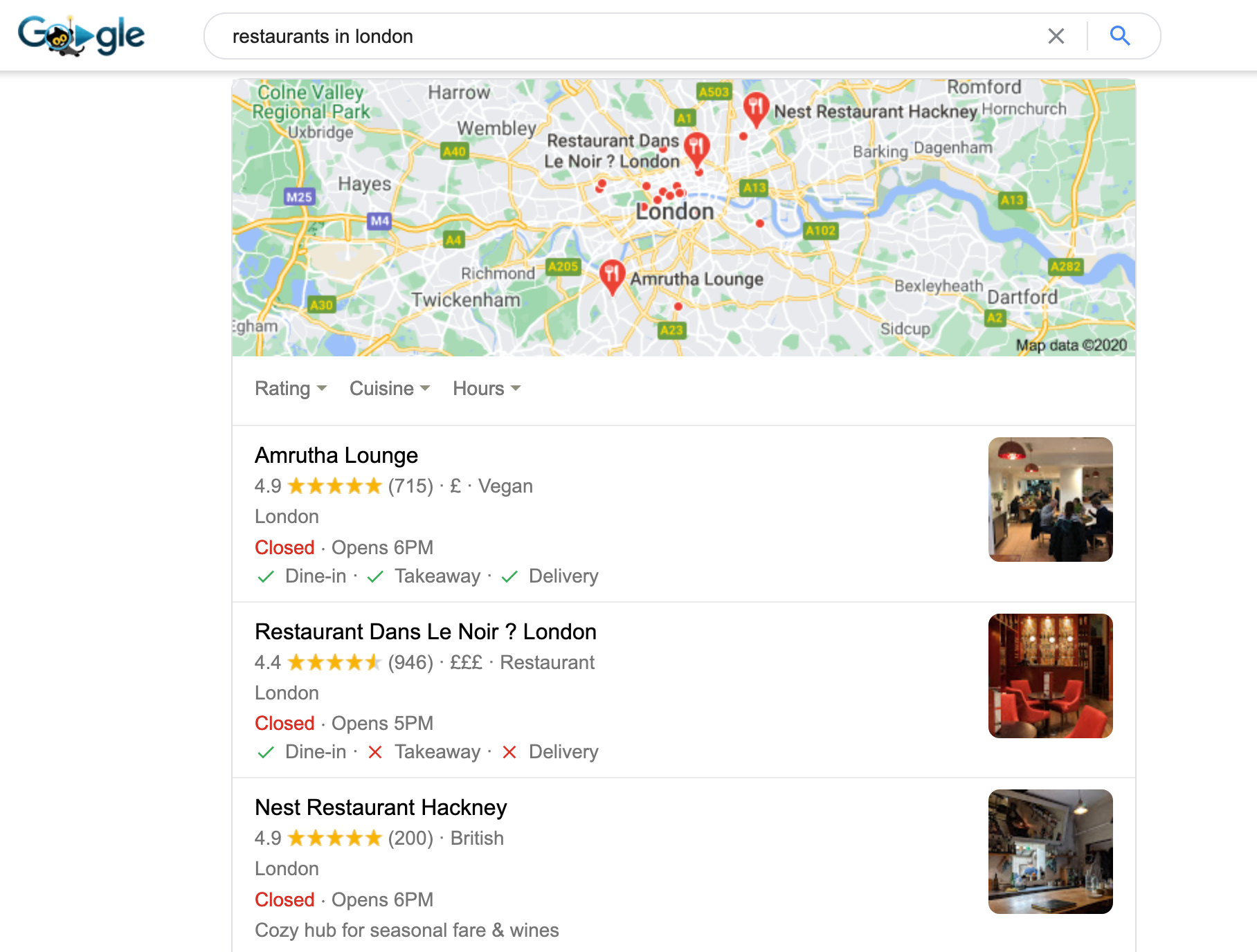Google-map-pack-results-example